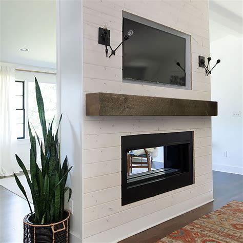 removable fireplace mantel.